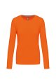 Dames T-shirt lange mouw Kariban K383 ORANGE